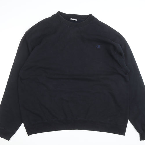 Champion Men's Black 3XL Pullover Crew Neck Fleece Sweatshirt