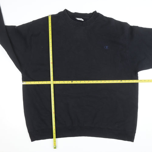 Champion Men's Black 3XL Pullover Crew Neck Fleece Sweatshirt