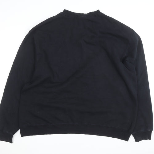 Champion Men's Black 3XL Pullover Crew Neck Fleece Sweatshirt