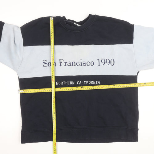Zara Men's Blue San Francisco 1990 Pullover Sweatshirt Size S