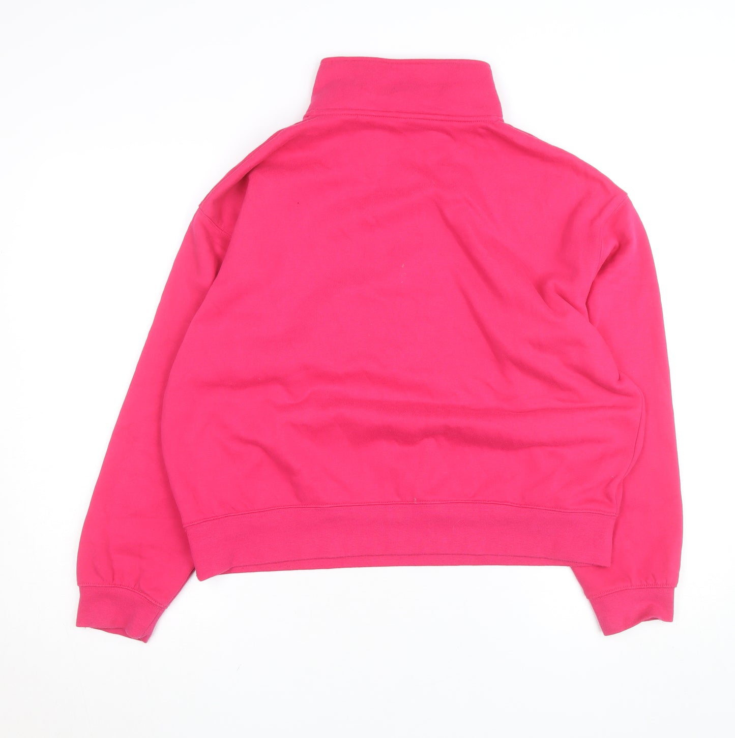 Dunnes Stores Women Pink Half Zip Fleece Activewear Jacket Size 16