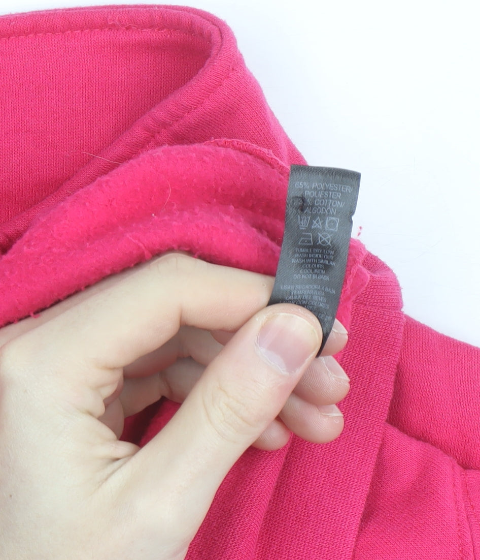 Dunnes Stores Women Pink Half Zip Fleece Activewear Jacket Size 16