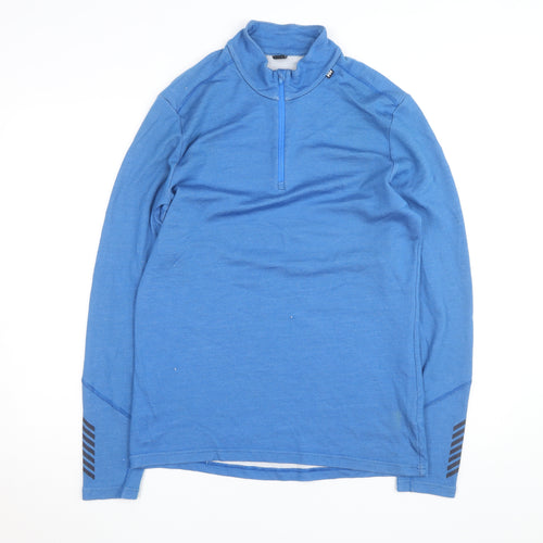 Helly Hansen Mens Blue XL 1/2 Zip Lightweight Activewear Jacket