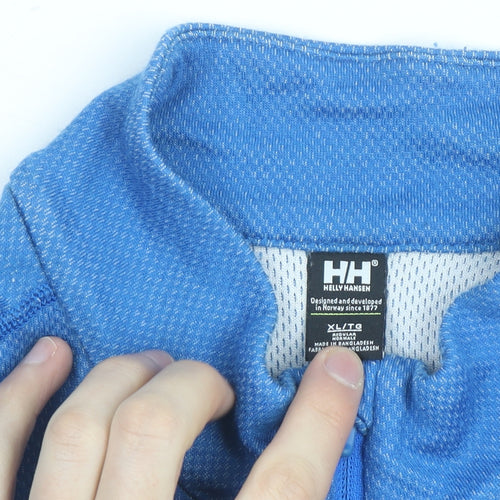 Helly Hansen Mens Blue XL 1/2 Zip Lightweight Activewear Jacket