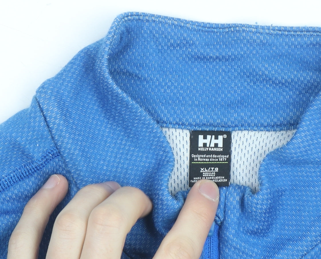 Helly Hansen Mens Blue XL 1/2 Zip Lightweight Activewear Jacket