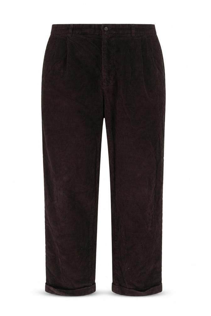 Eddie Bauer Men's Brown Corduroy Trousers 36x32 Regular Fit