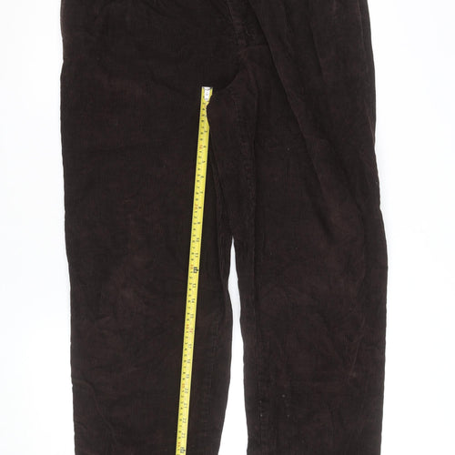 Eddie Bauer Men's Brown Corduroy Trousers 36x32 Regular Fit