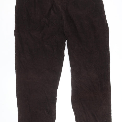 Eddie Bauer Men's Brown Corduroy Trousers 36x32 Regular Fit