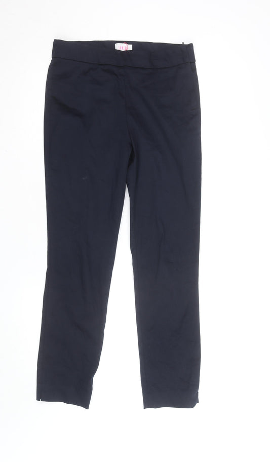 Savida Women’s Black Slim Twill Stretch Trousers Size 10