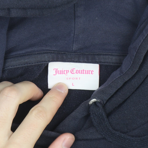 Juicy Couture Sport Women's Navy Pullover Hoodie Size L