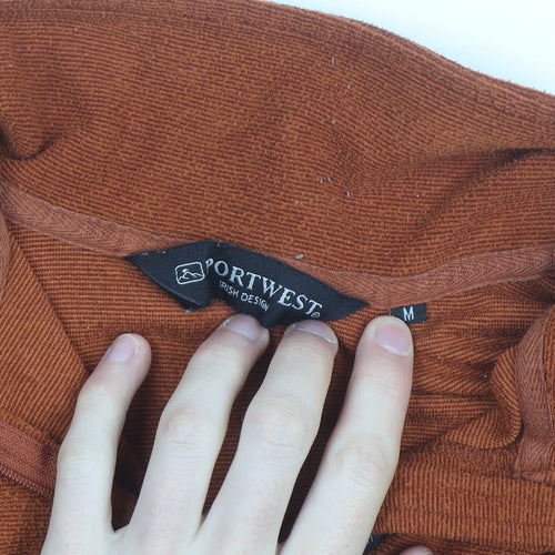 Portwest Women's Brown Fleece 1/2 Zip Activewear Jacket Size M
