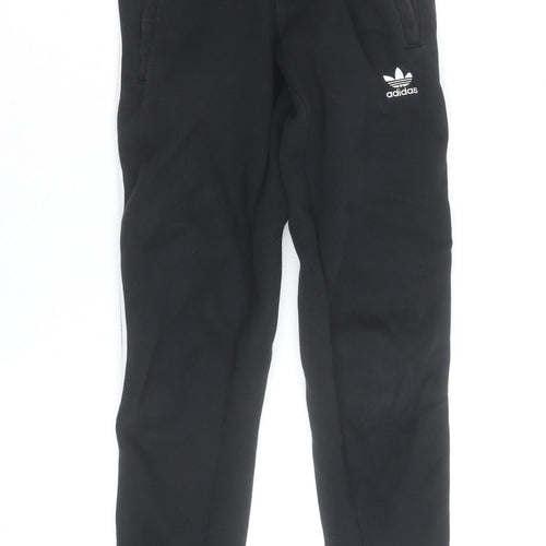 Adidas Womens Black XS Jogger Sweatpants with Side Stripe