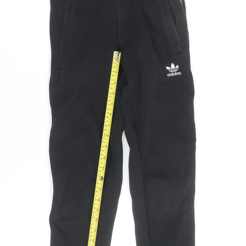Adidas Womens Black XS Jogger Sweatpants with Side Stripe