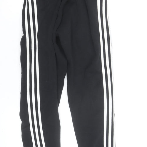 Adidas Womens Black XS Jogger Sweatpants with Side Stripe