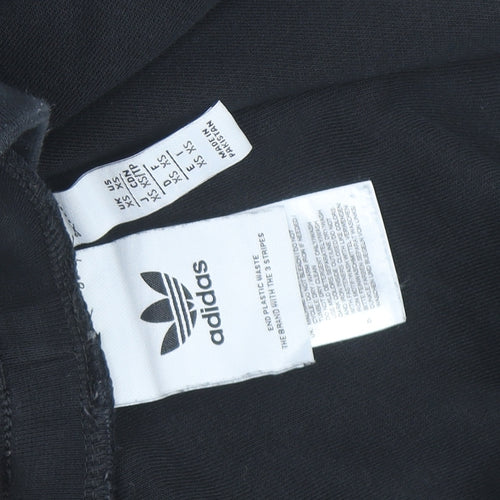 Adidas Womens Black XS Jogger Sweatpants with Side Stripe