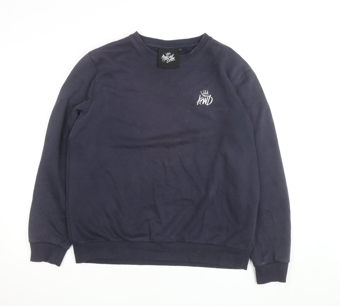 Kings Will Dream Men's Blue L Pullover Sweatshirt Logo Crew Neck