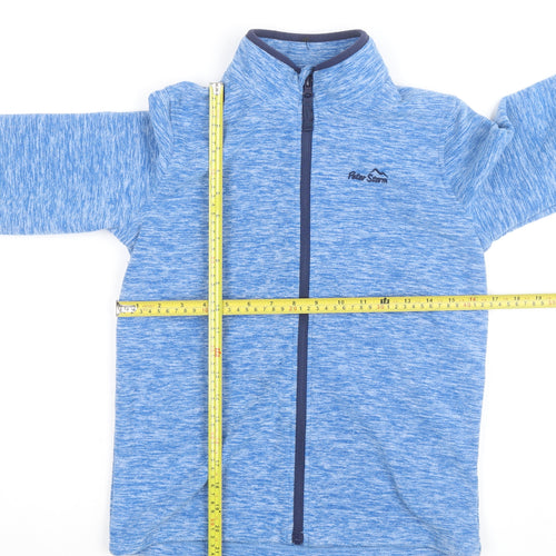 Peter Storm Boys Blue Fleece Full Zip Jacket 11-12 Years Hiking Outdoor