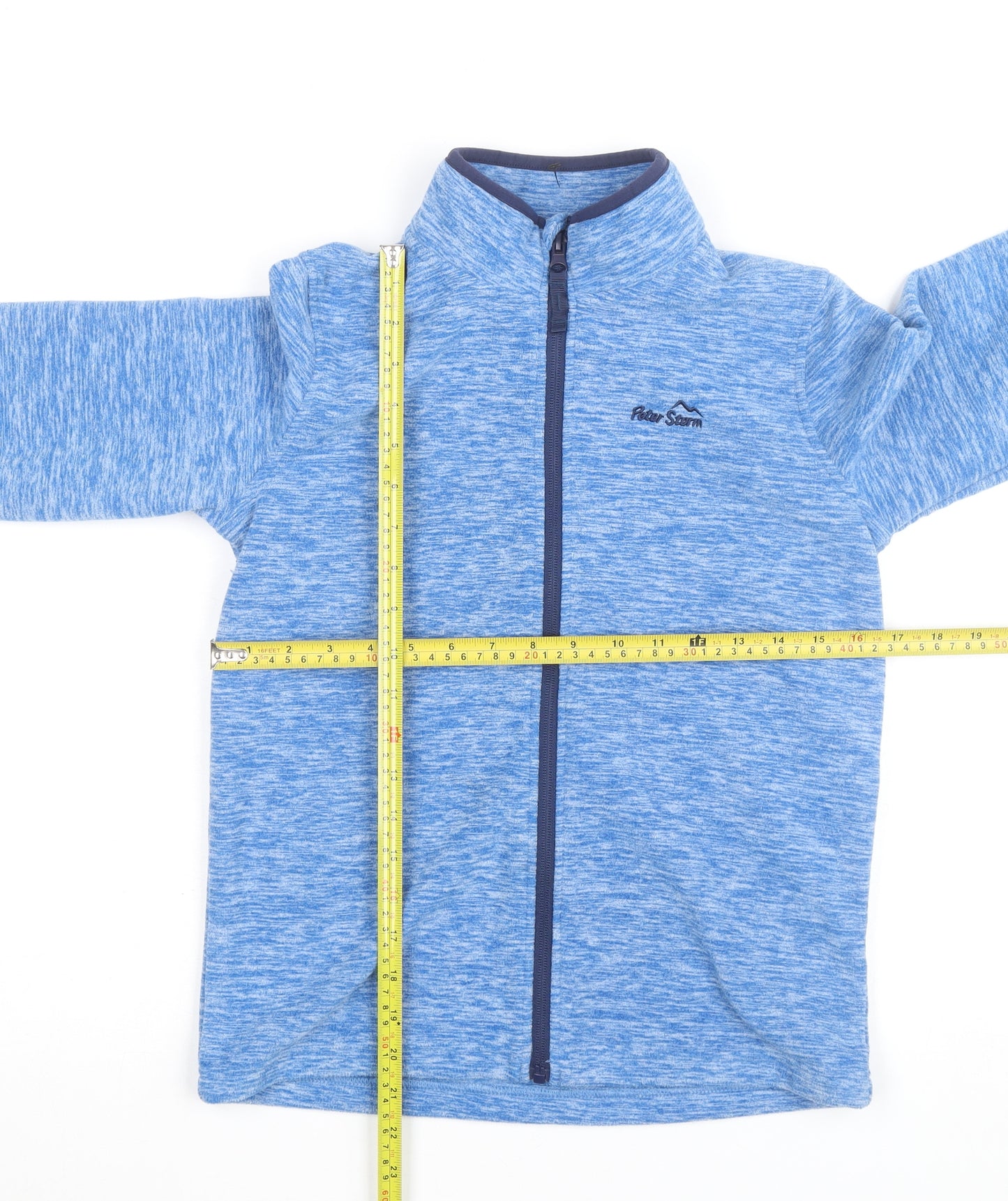 Peter Storm Boys Blue Fleece Full Zip Jacket 11-12 Years Hiking Outdoor