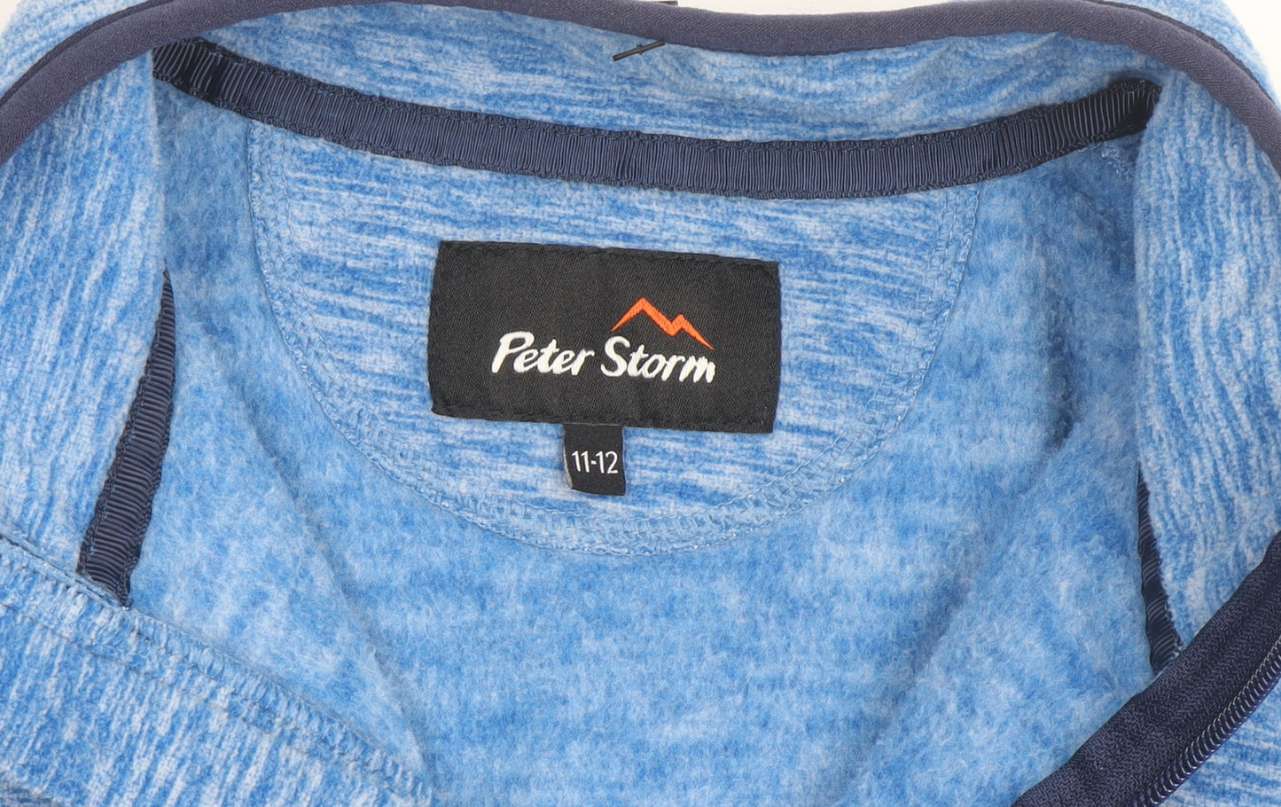 Peter Storm Boys Blue Fleece Full Zip Jacket 11-12 Years Hiking Outdoor