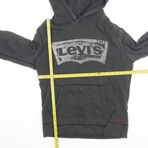 Levi's Men's Grey Pullover Hoodie Small Classic Logo