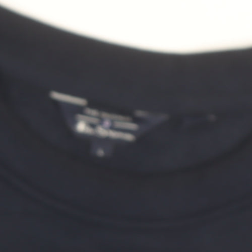 Ben Sherman Men's Blue Colour Block Crew Neck Sweatshirt L