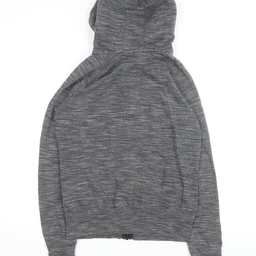 Adidas Men's Grey Full Zip Hoodie Size M Lightweight Sportswear