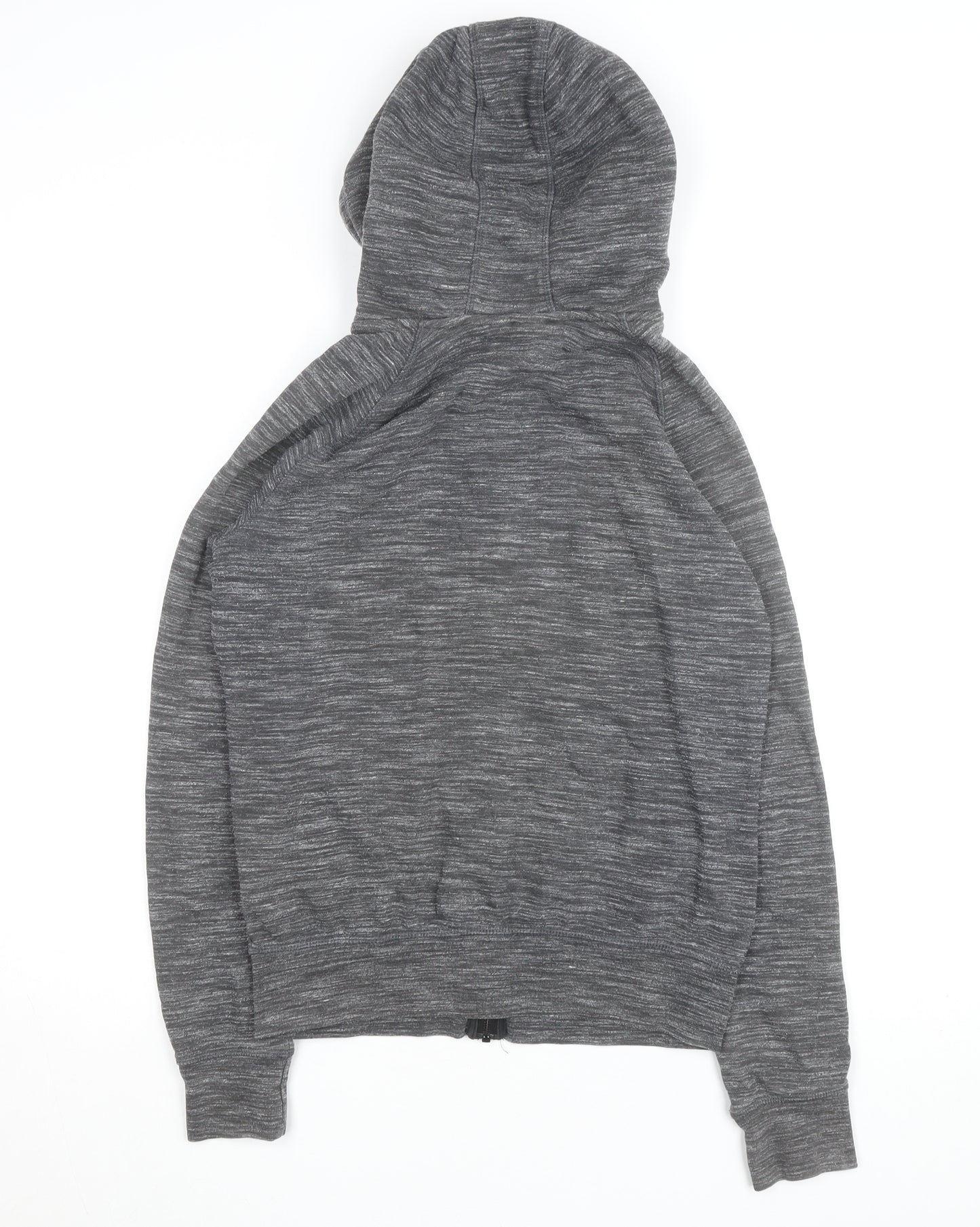 Adidas Men's Grey Full Zip Hoodie Size M Lightweight Sportswear