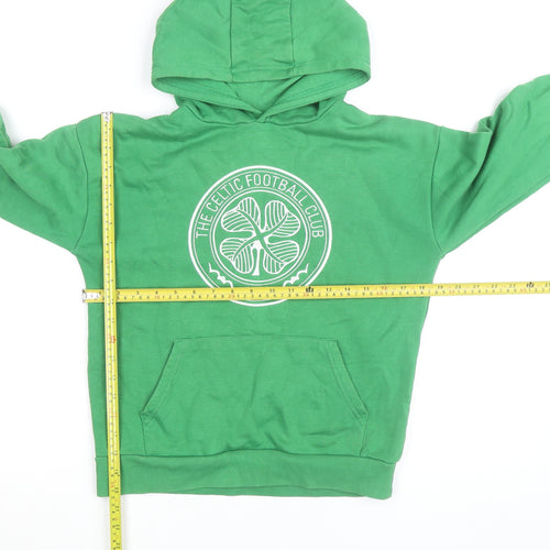 Celtic FC Boys Green Pullover Hoodie 10-11 Years Football Fleece Sweatshirt
