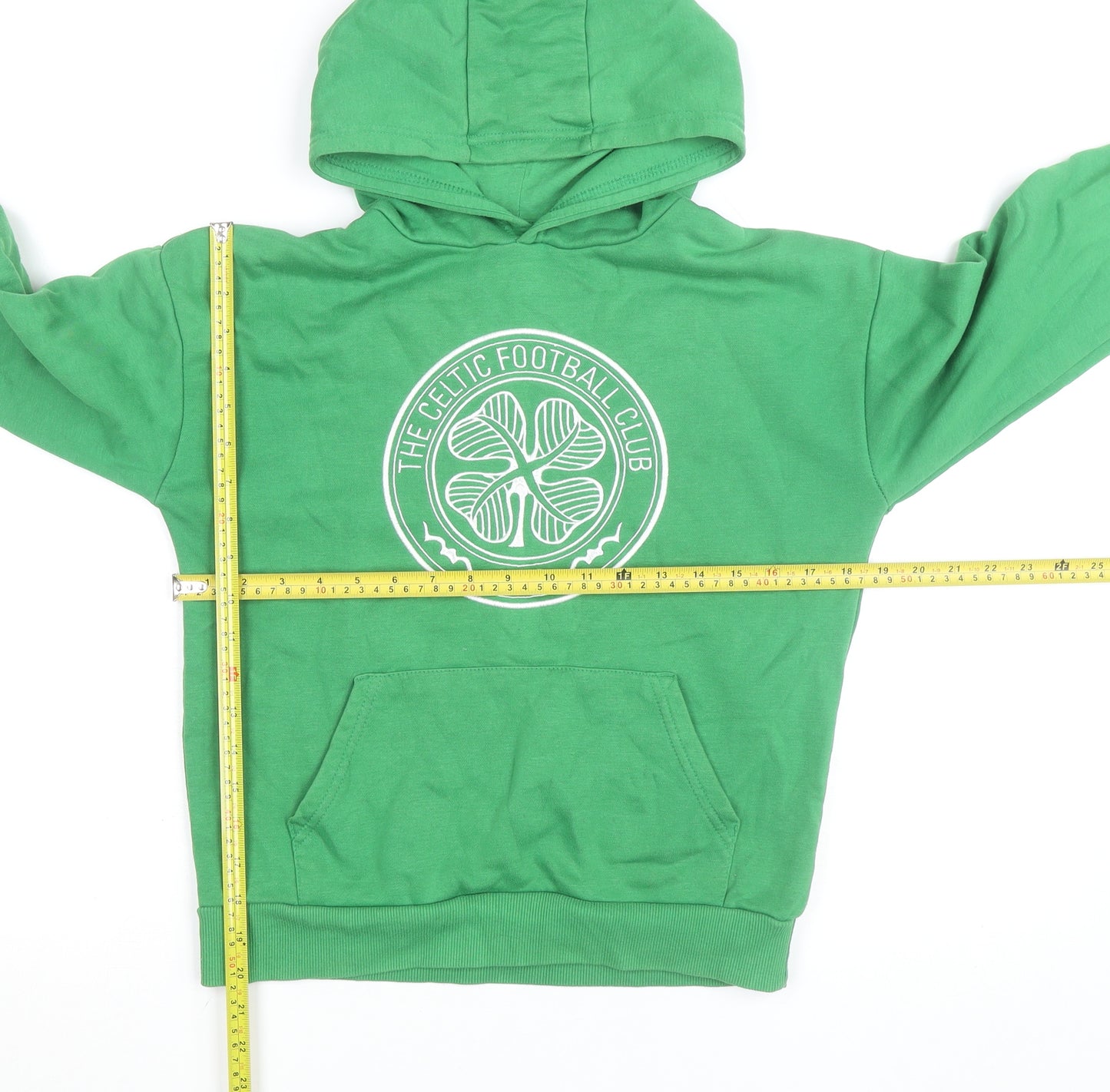 Celtic FC Boys Green Pullover Hoodie 10-11 Years Football Fleece Sweatshirt