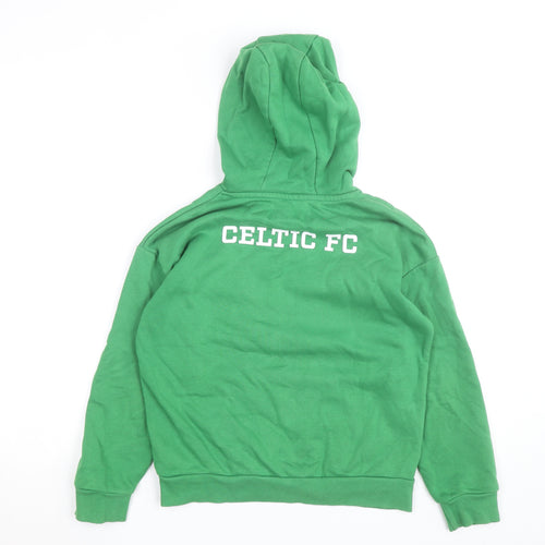 Celtic FC Boys Green Pullover Hoodie 10-11 Years Football Fleece Sweatshirt
