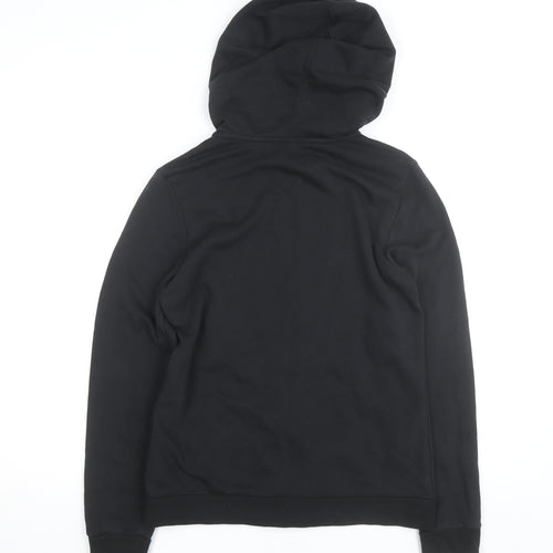 Adidas Womens Black Full Zip Hoodie XL Logo Sleeve Casual Sportswear