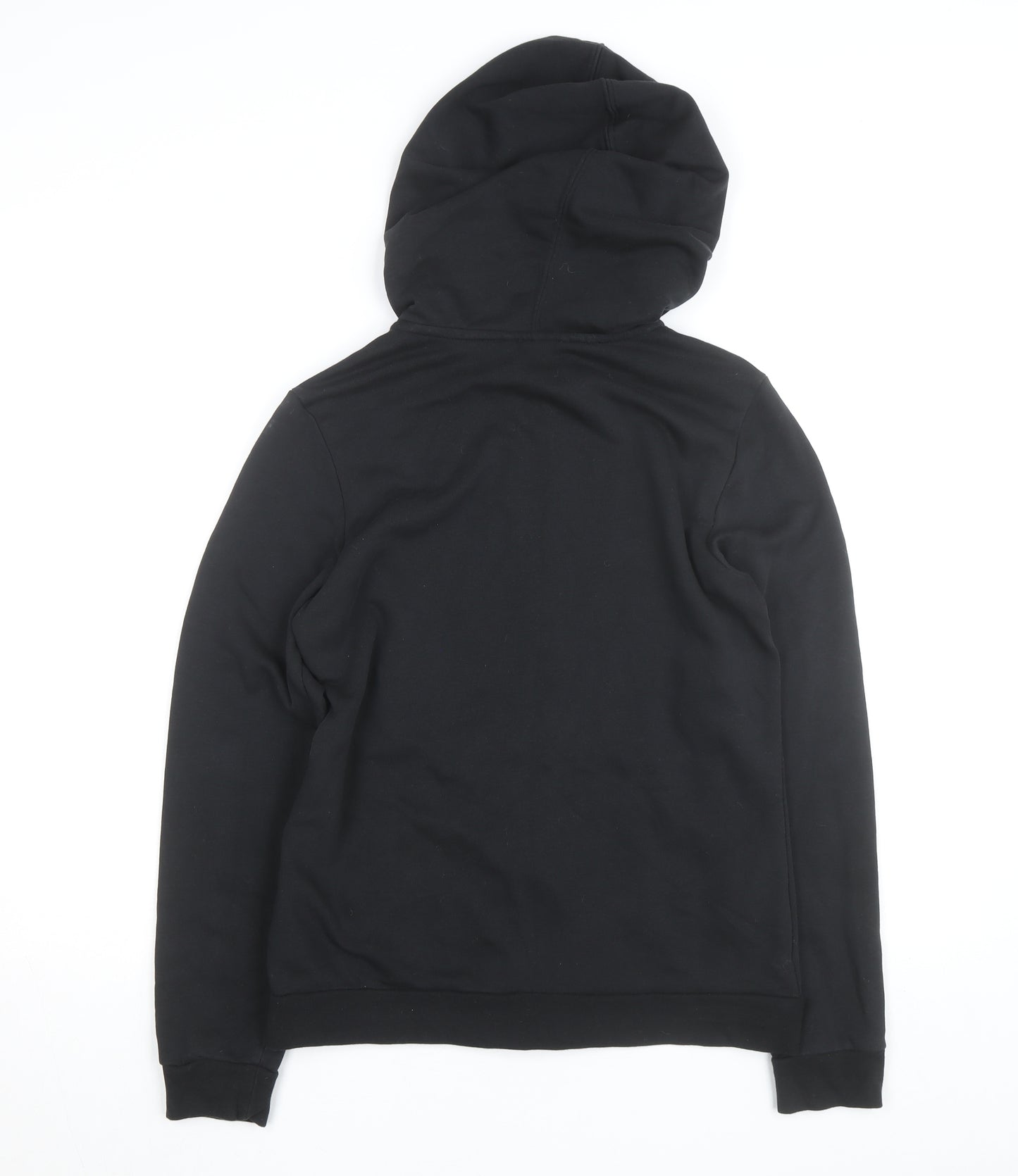 Adidas Womens Black Full Zip Hoodie XL Logo Sleeve Casual Sportswear