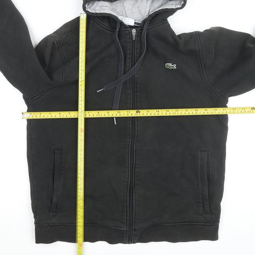 Lacoste Sport Men's Black Full Zip Hoodie Size L Regular Fit
