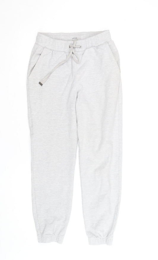Marks and Spencer Women's Grey Jogger Trousers Size 8 Regular Fit