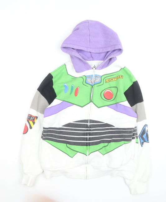 Disney Parks Women's XS Buzz Lightyear Full Zip Hoodie Multicoloured