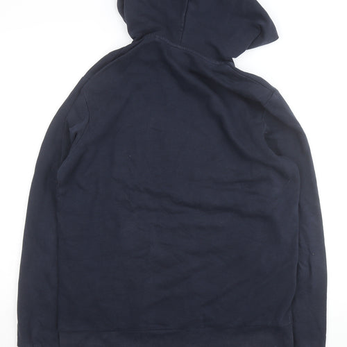 Jack & Jones Men's Blue Pullover Hoodie M Logo Sweatshirt