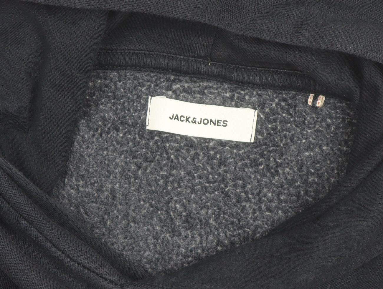 Jack & Jones Men's Blue Pullover Hoodie M Logo Sweatshirt