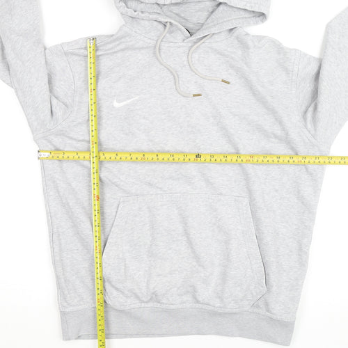 Nike Men's Grey Pullover Hoodie Size M Fleece Regular Fit