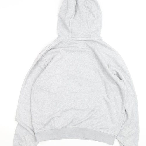Nike Men's Grey Pullover Hoodie Size M Fleece Regular Fit