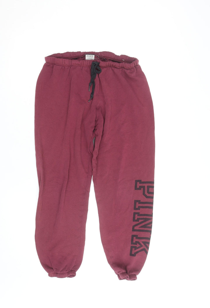 PINK Victoria’s Secret Women’s Red Jogger Sweatpants Size S