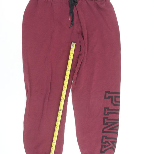 PINK Victoria’s Secret Women’s Red Jogger Sweatpants Size S