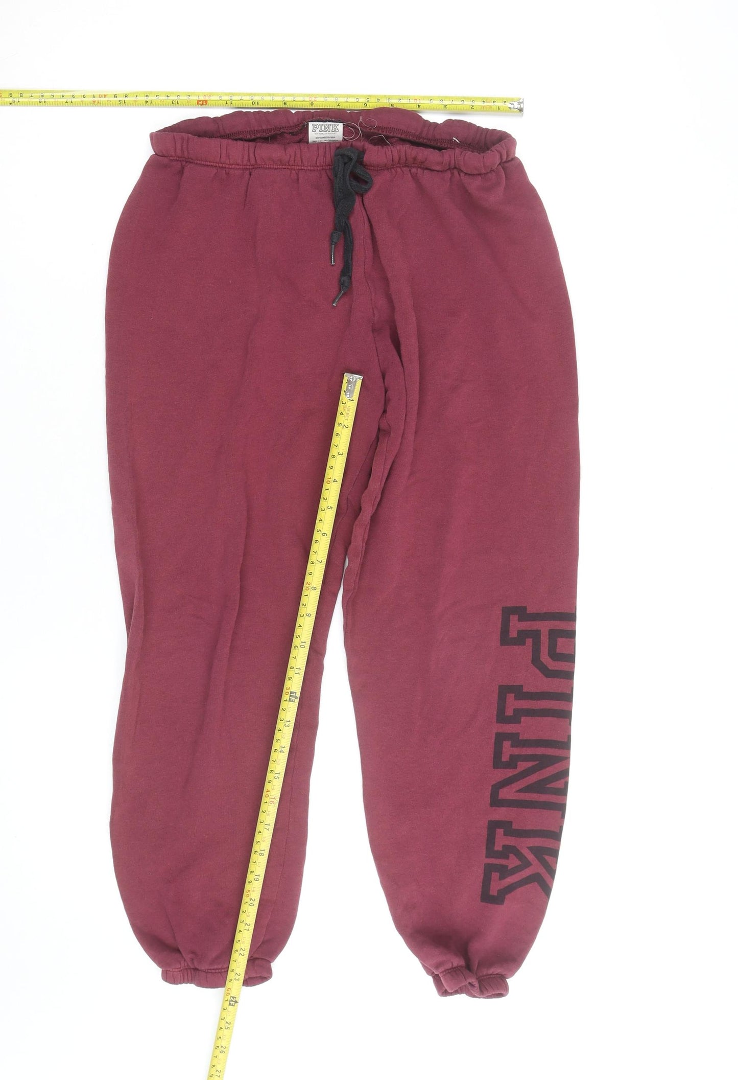 PINK Victoria’s Secret Women’s Red Jogger Sweatpants Size S