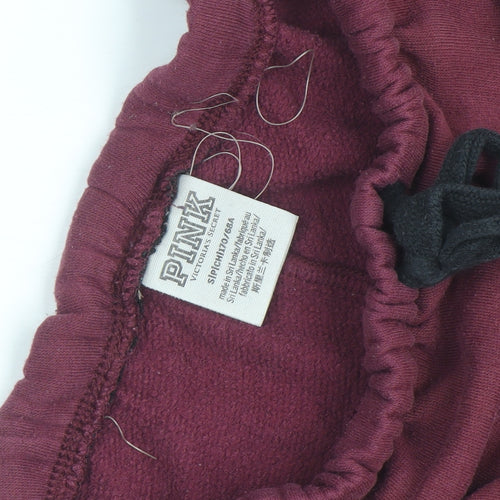 PINK Victoria’s Secret Women’s Red Jogger Sweatpants Size S