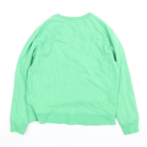 Marks and Spencer Women's Green Manhattan Graphic Sweatshirt Small
