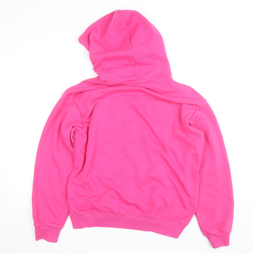 Champion Women's Pink Pullover Hoodie Large Cotton Blend Embroidered Logo