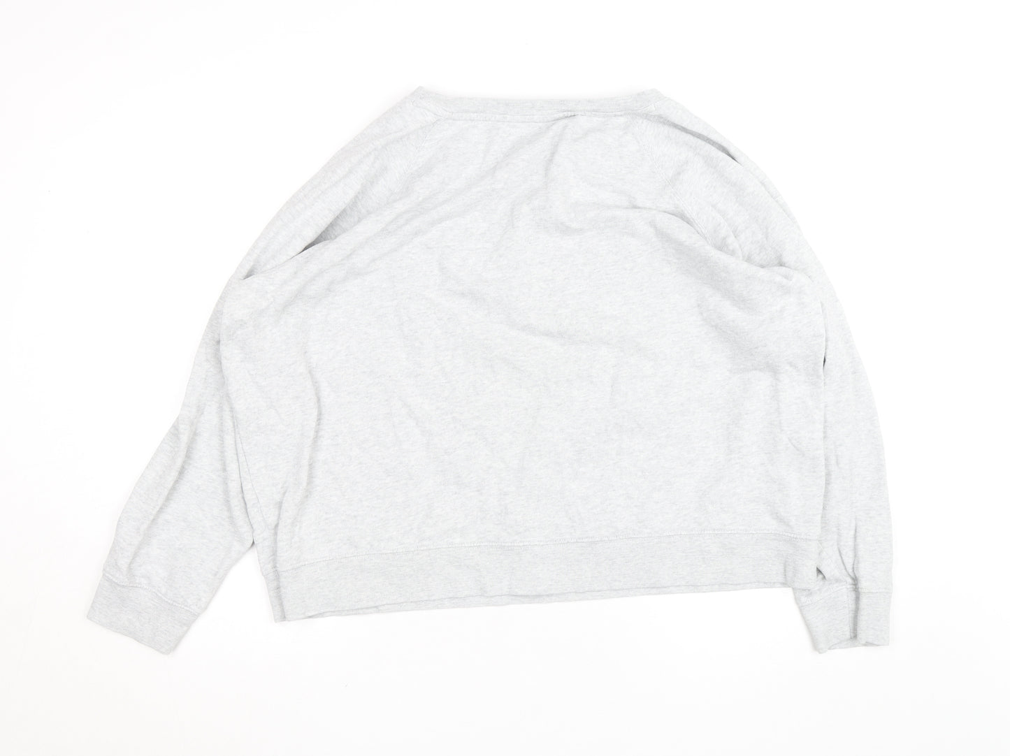 Marks and Spencer Mens Grey Bloom Sweatshirt L Crew Neck Cotton