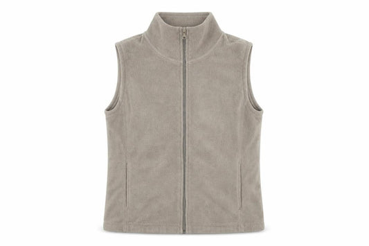 Lands' End Women's Beige Petite S Fleece Basic Jacket Full Zip