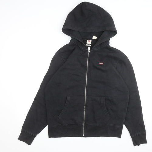 Levi's Men's Black Full Zip Hoodie M Regular Fit Casual Sweatshirt