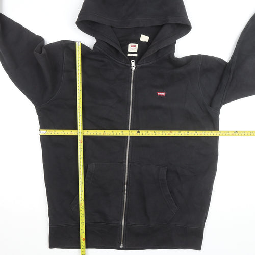 Levi's Men's Black Full Zip Hoodie M Regular Fit Casual Sweatshirt