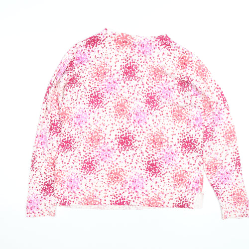 Marks and Spencer Women’s Multicoloured Floral Acrylic Jumper Size 14